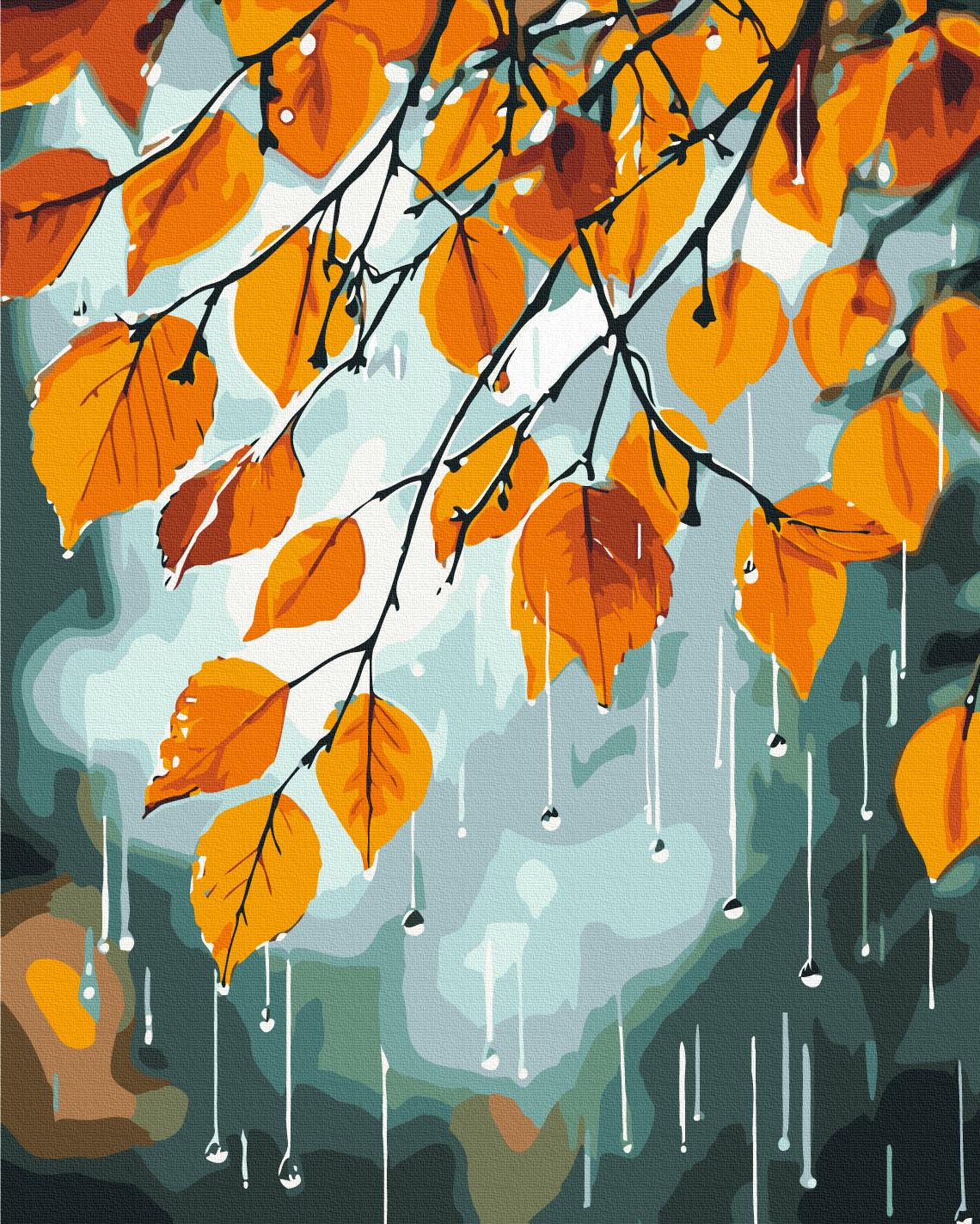 Картина по номерам Brushme Осенний дождь 40x50 см (BS54393)