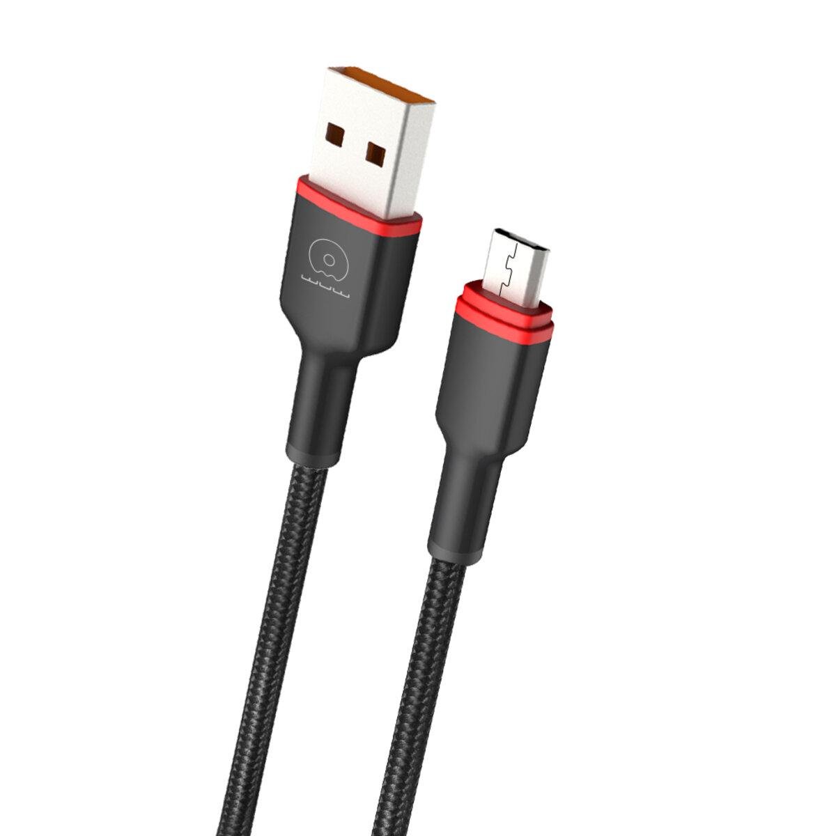 Кабель Wuw X203 USB to Micro 2.4A 1 м Черный