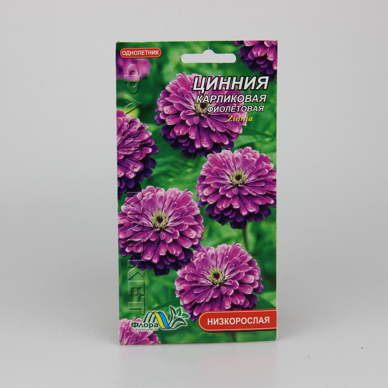 Семена Цинния Карликовая фиолетовая 0,2 г (26451)