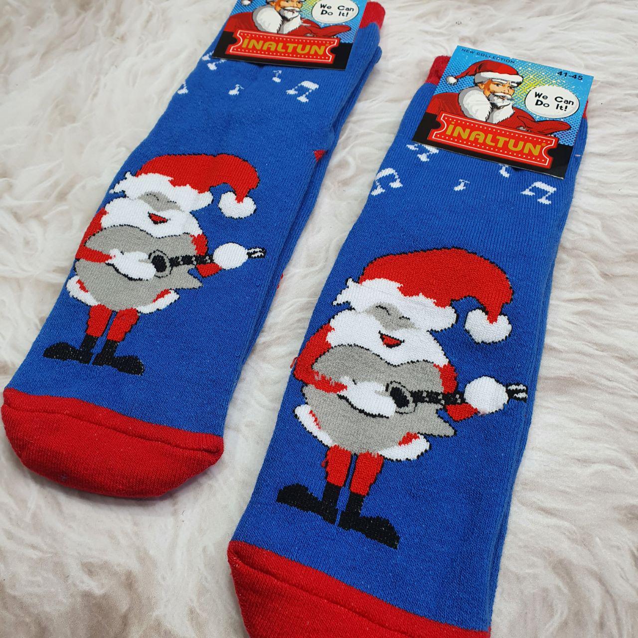 Шкарпетки чоловічі махрові Inaltun р. 41-45 Blue - фото 2 Шкарпетки чоловічі махрові Inaltun р. 41-45 Blue - фото 2