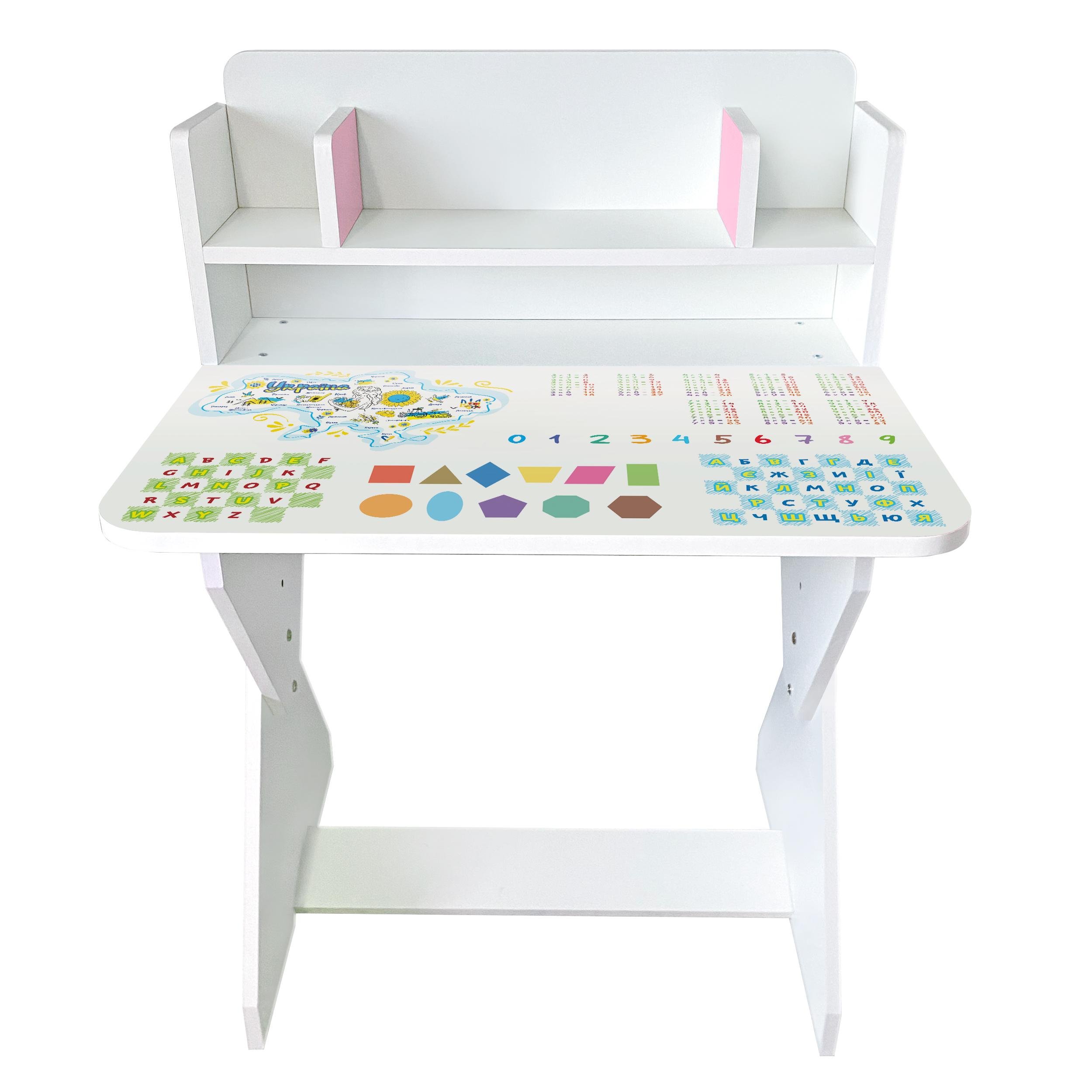 Парта школьная П01 регулируемая с рисунком Арифметика (251101) - фото 2 Парта школьная П01 регулируемая с рисунком Арифметика (251101) - фото 2