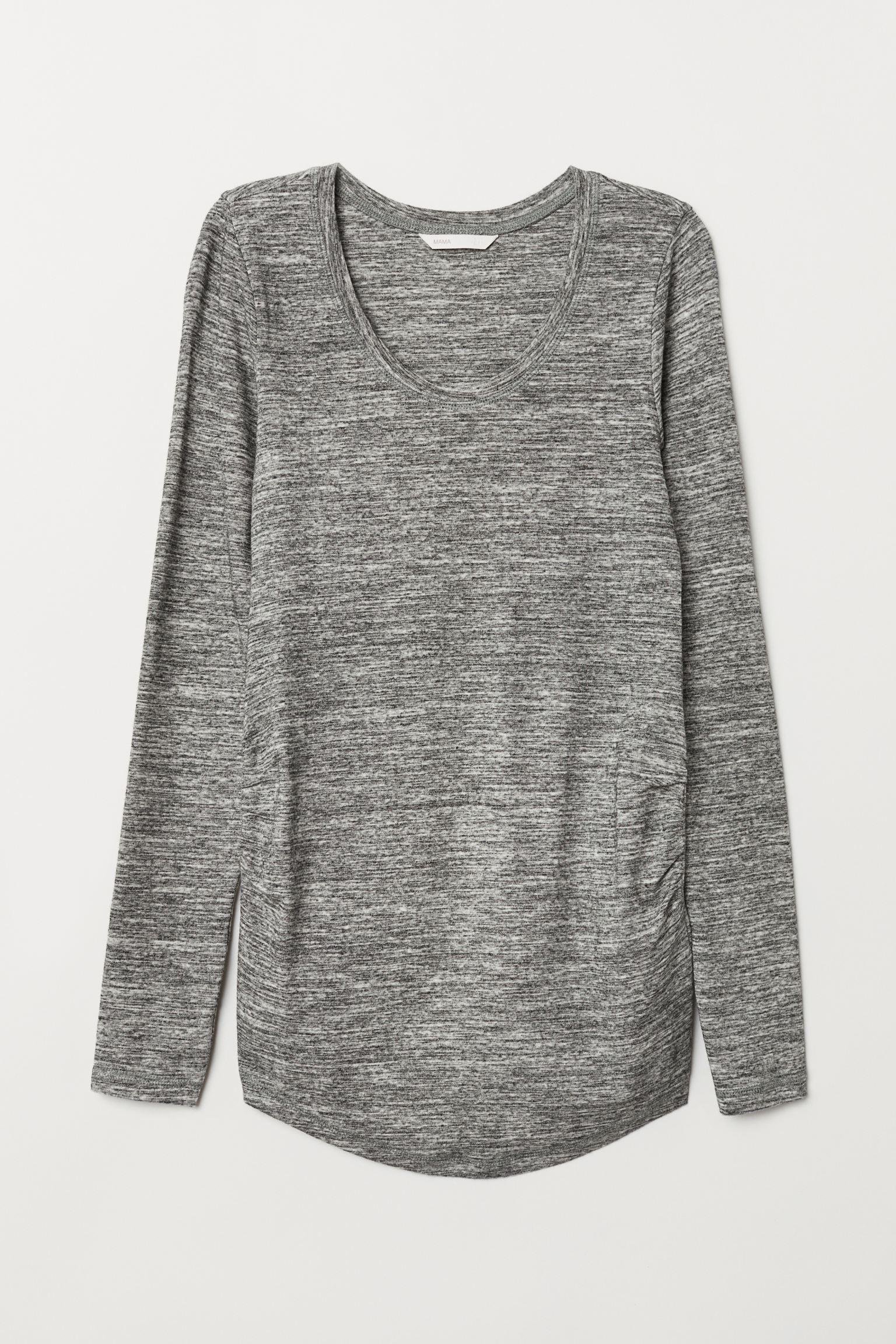 Лонгслив H&M для беременных XL Черно-серый (18046542660)