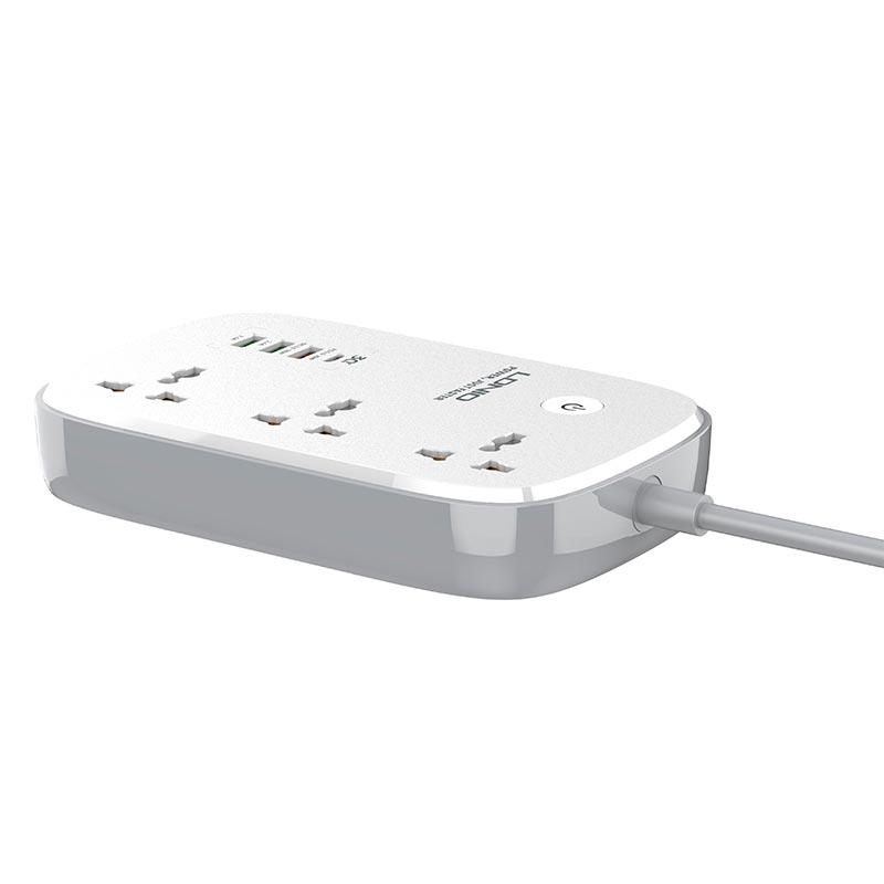 Подовжувач мережний Ldnio з Wi-Fi SCW3451/3USB/1Type-C 3Sockets. QC/PD 30W/10A 2м EU Plug - фото 4