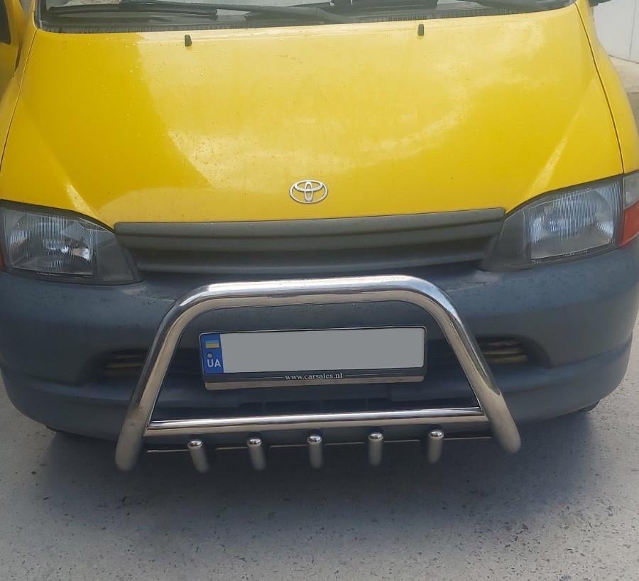 Кенгурятник WT003 CAN для Toyota HiAce нержавеющая сталь Хром