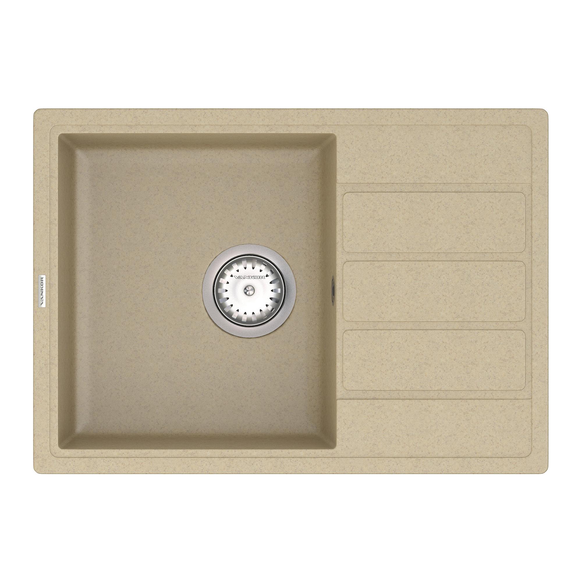 Мойка для кухни Vankor Easy EMP 02.62 + сифон Safari (74829)