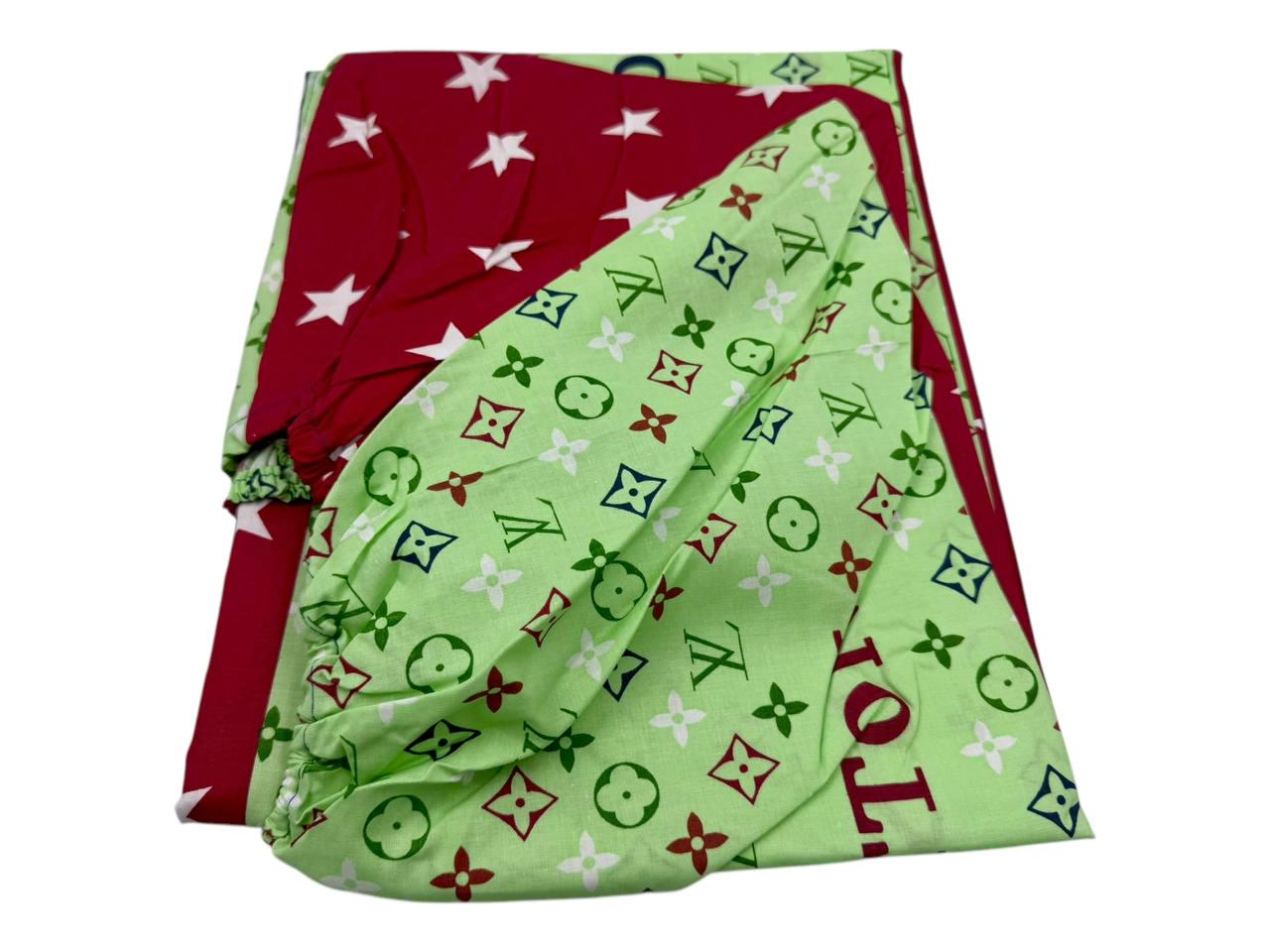 Простирадло на резинці Louis Vuitton бязь 160х200 см (G-V2503/WP/x160)