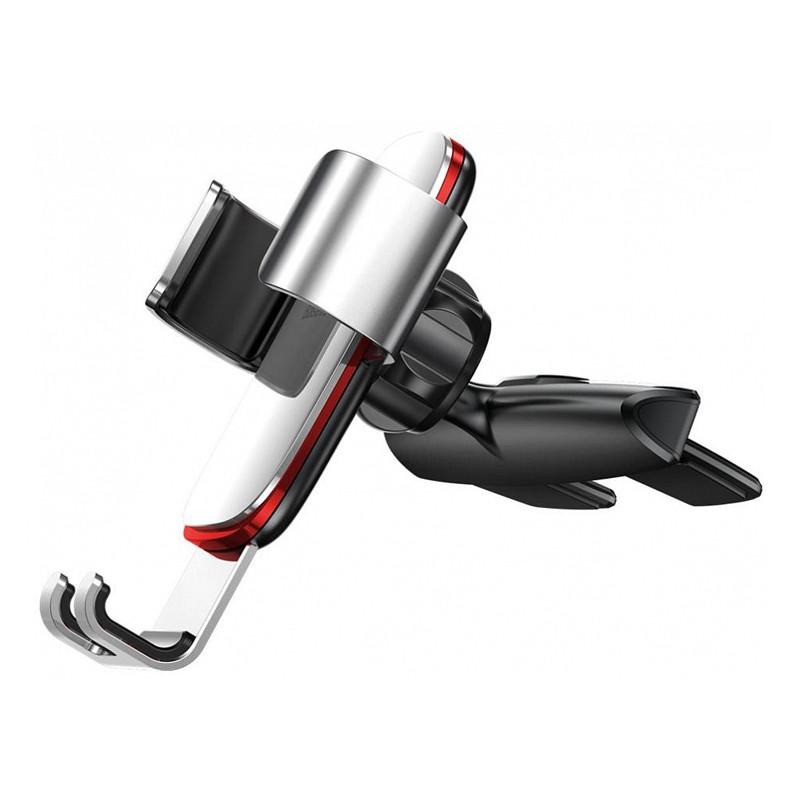 Автотримач в CD слот Baseus Metal Age Gravity Car Mount 360° Сріблястий