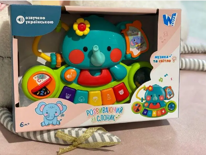 Пианино детское музыкальное WToys Слоненок 48183