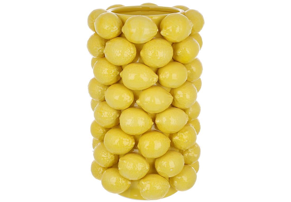 Ваза фарфоровая Сочный лимон D26х43 см (457-327)