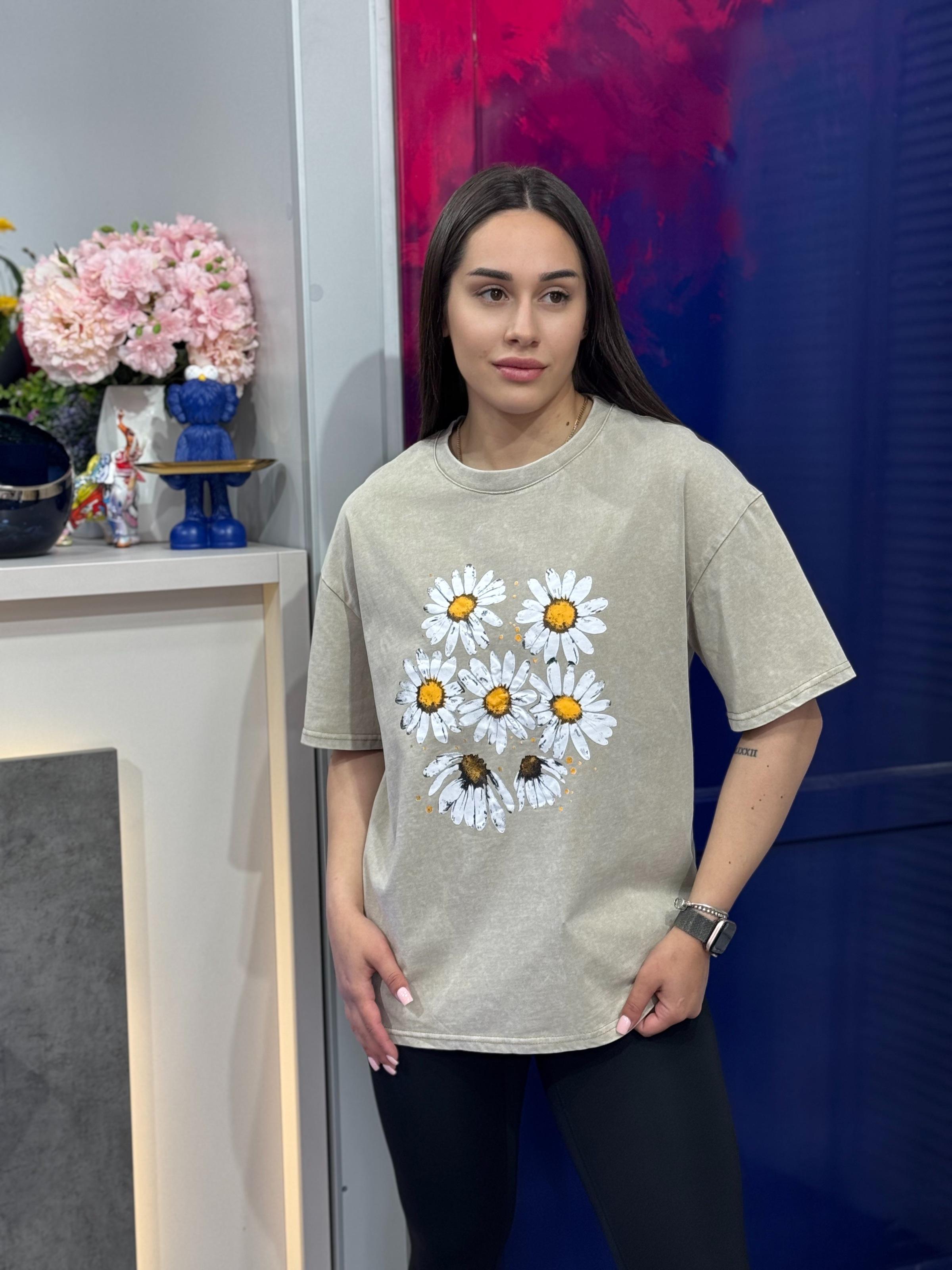 Футболка женская OS Бежевый (#27003-04)