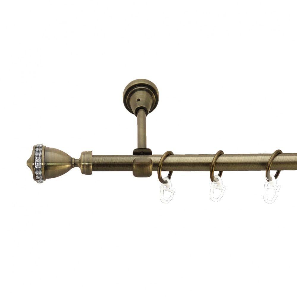 Карниз Orvit Этерния однорядный гладкий 16 мм 160 см Антик (3327832)