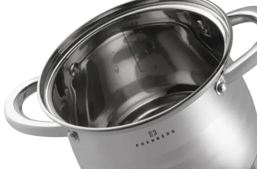 Глубокая кастрюля Edenberg Капля 4,0 л (EB-532) - фото 2 Глубокая кастрюля Edenberg Капля 4,0 л (EB-532) - фото 2