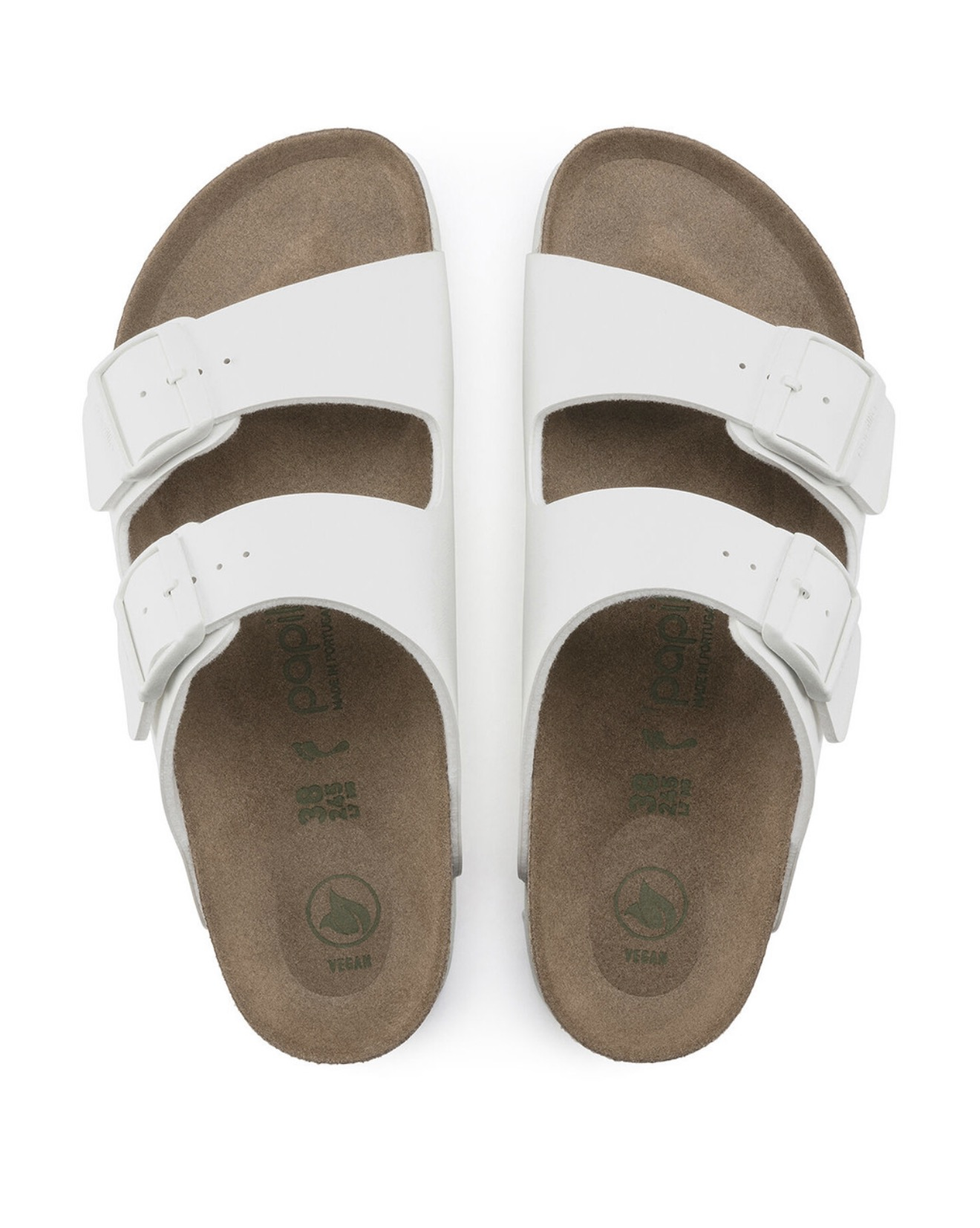 Шльопанці жіночі Papillio by Birkenstock Arizona Grooved Vegan р. 39 Білий (35221503)