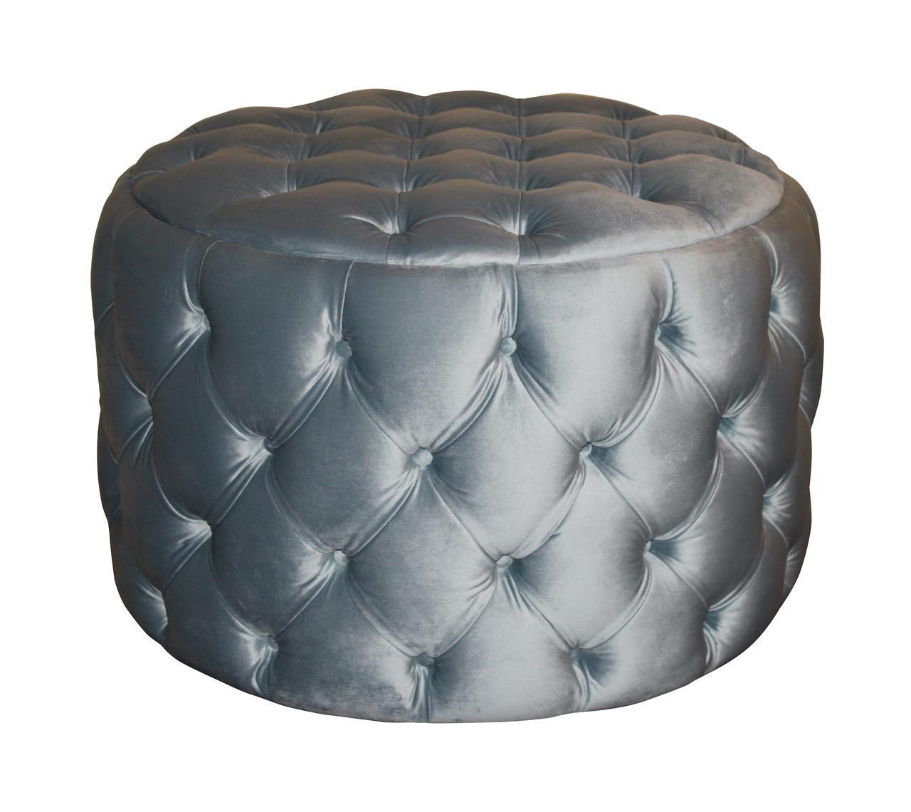 Пуф MeBelle Amster велюр 75x75x50 см Сірий (0015) Пуф MeBelle Amster велюр 75x75x50 см Сірий (0015)