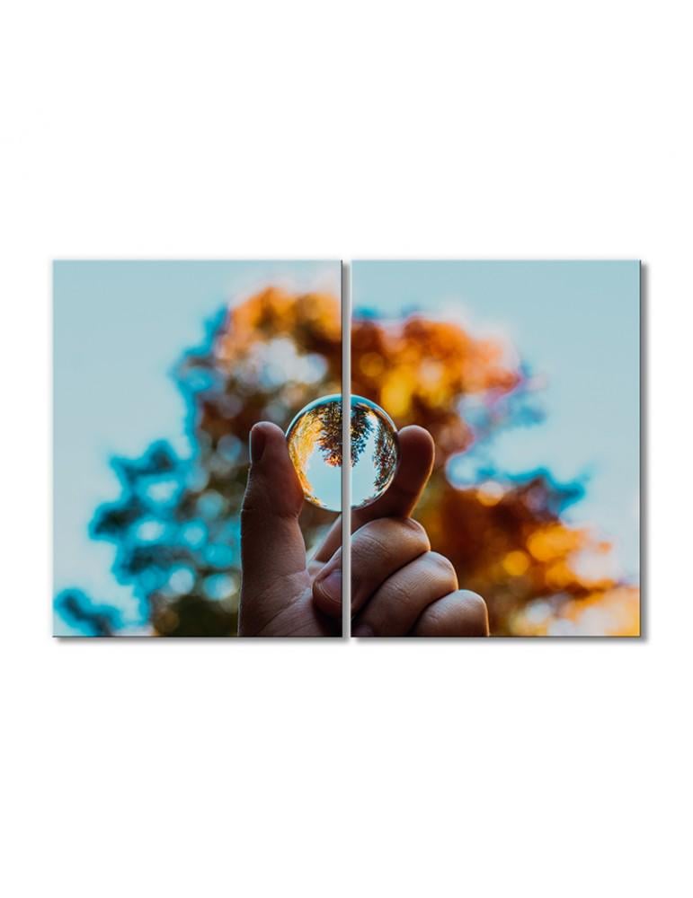 Картина модульная Природа вверх тормашками 2 модуля 70x105 см