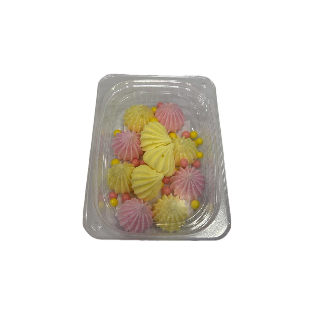 Безе кондитерское на тортик с бисером 11 шт. Розовый/Желтый (2475465611) Безе кондитерское на тортик с бисером 11 шт. Розовый/Желтый (2475465611)