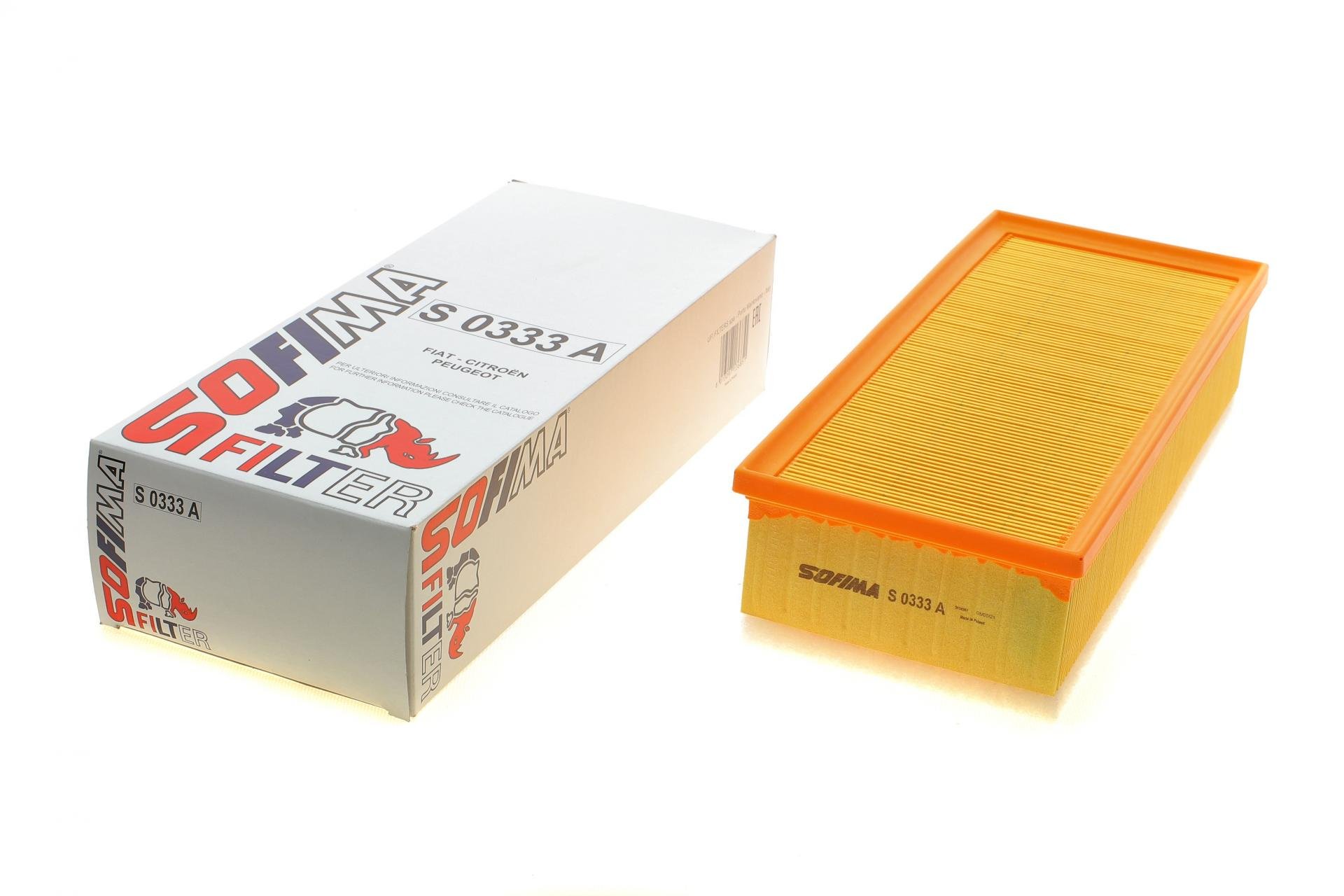 Фільтр повітряний SOFIMA для Fiat Scudo/Citroen Jumpy 2,0 HDI 07-/Toyota Proace 2,0 D 13-16- (S 0333 A)