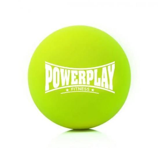 Массажный силиконовый мяч PowerPlay PP-4354 Silicone Lacrosse Ball 6,5 см Зеленый (PP-4354_Green)