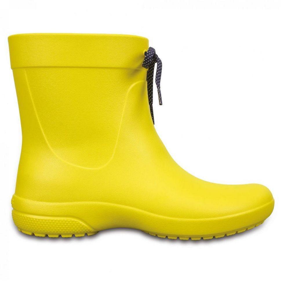 Чоботи жіночі гумові Crocs Freesail Shorty Rain Boot Lemon р. 34-35 Лимонний (12210) - фото 3