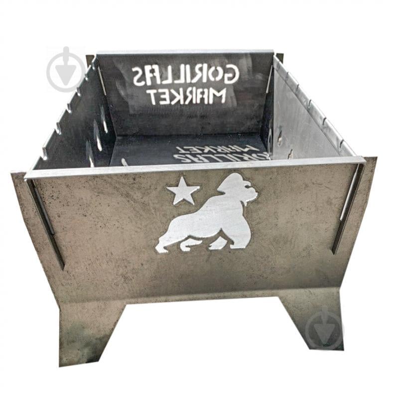 Мангал разборной Gorillas Market "Gorillas BBQ" 1,5мм