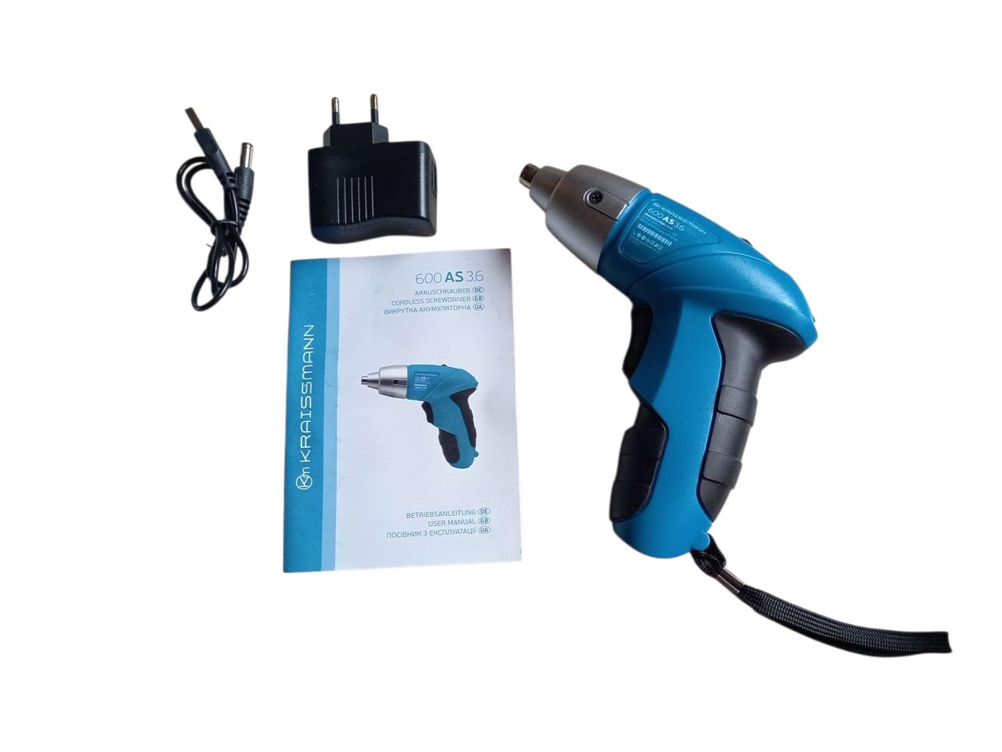 Отвертка аккумуляторная KRAISSMANN 600 AS 3.6 (26620809) - фото 3