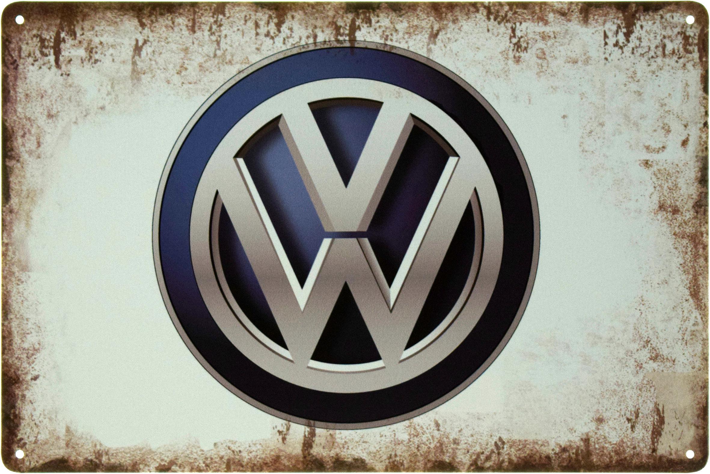 Металлическая табличка Volkswagen Logo 20x30 см