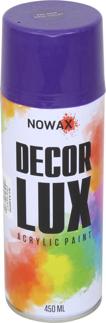 Краска-спрей Nowax Decor Lux 450 мл Фиолетовый RAL 4008 (NX48056/NX65056)