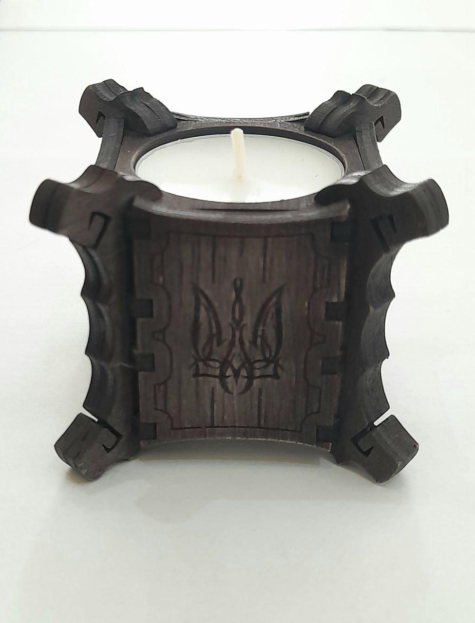 Підсвічник Гранд Презент 87 Тризуб 6,3 см (23445) - фото 6