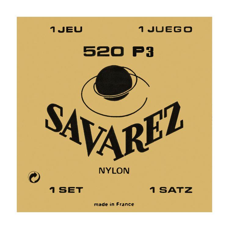 Струны для классической гитары Savarez Traditional 520P3 G3 nylon wound B2 E1 rectified (118727)