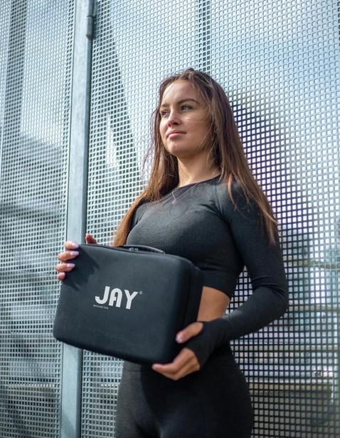 Масажний пістолет JAY PRO 30 швидкостей Чорний (HH 500-11-1) - фото 7 Масажний пістолет JAY PRO 30 швидкостей Чорний (HH 500-11-1) - фото 7