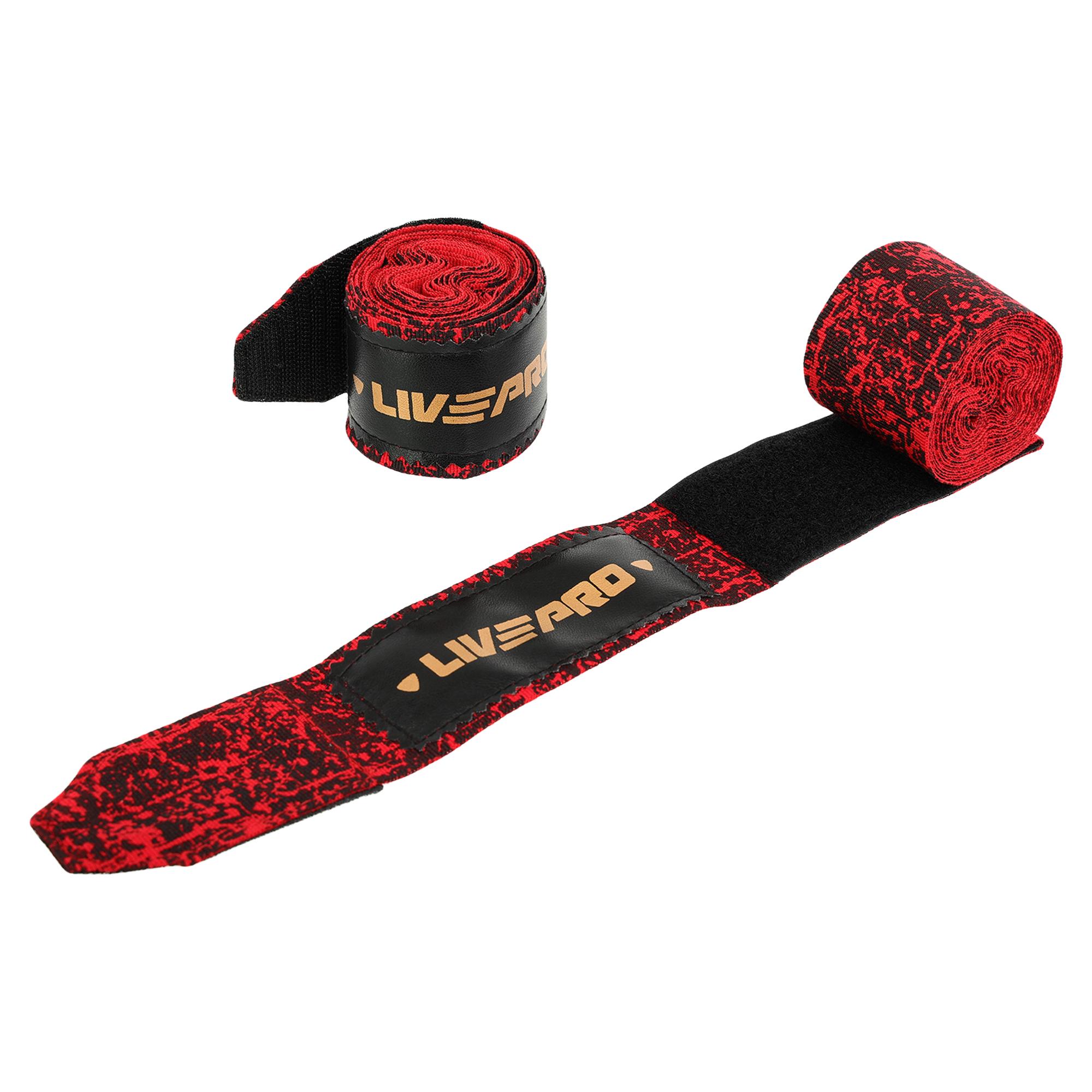 Бинты боксерские LivePRO LP8605 Hand Strap 3 м пара Красный (6936116104479)