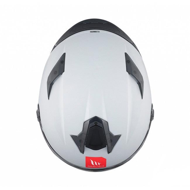 Мотошлем MT HELMETS Targo S Solid A0 ECE 22.06 XL Gloss White (29878) - фото 4