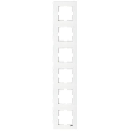 Рамка на 6 мест вертикальная VIKO Karre Белый (90960225) Рамка на 6 мест вертикальная VIKO Karre Белый (90960225)