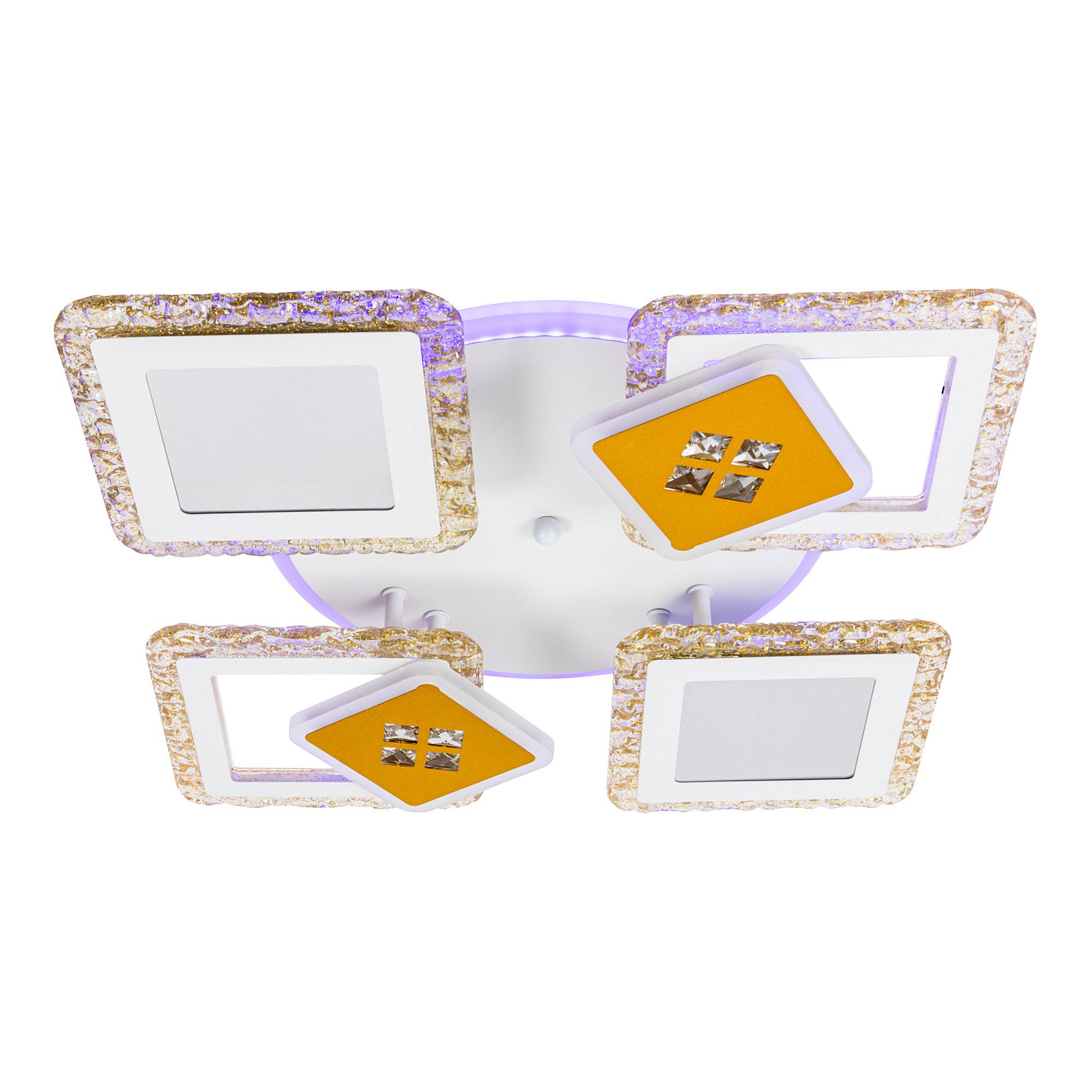 Люстра светодиодная с пультом Valeso V K39940-4+2+1 White/Gold (000036404) - фото 3