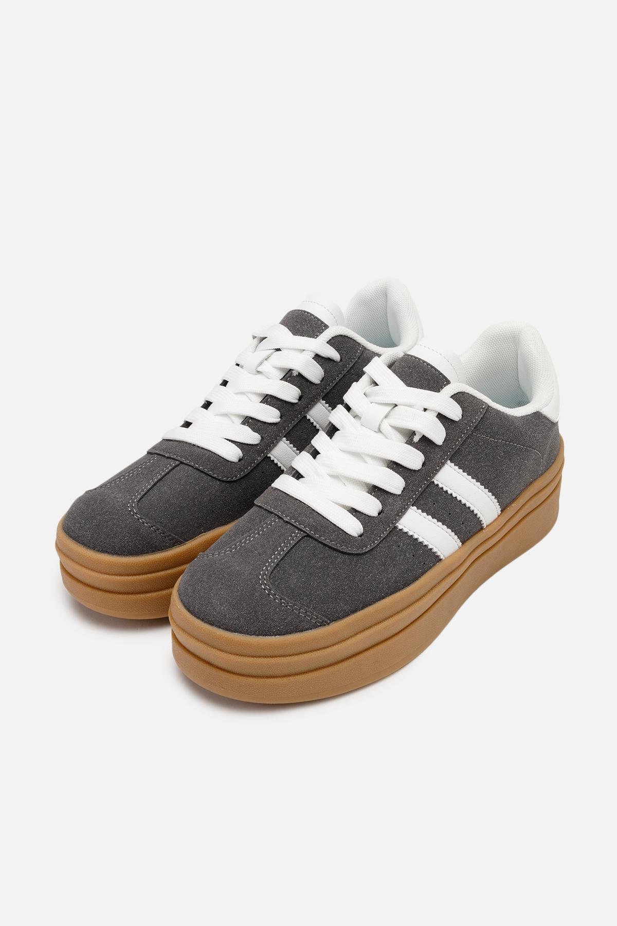 Кеди жіночі р. 39 Сірий (SKT001032406) - фото 3