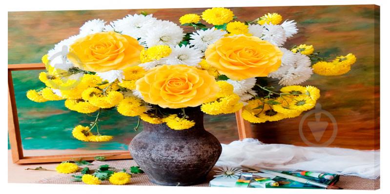 Картина на холсте Декор Карпаты Цветы 50х100 см (c1018)