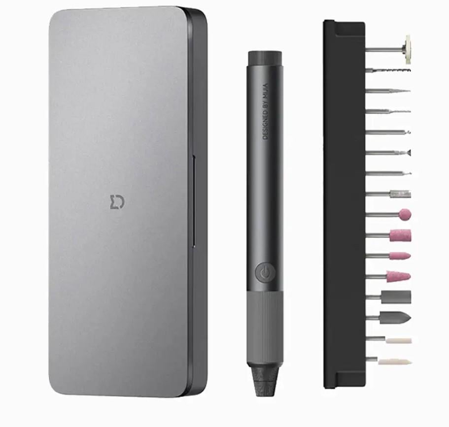 Гравер-ручка Mijia Сarving Pen и 16 насадок Grey Гравер-ручка Mijia Сarving Pen и 16 насадок Grey
