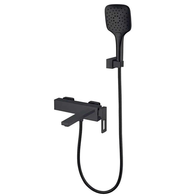 Смеситель для ванны KOER KB-41009-05 с коротким изливом Черный (KR6018)