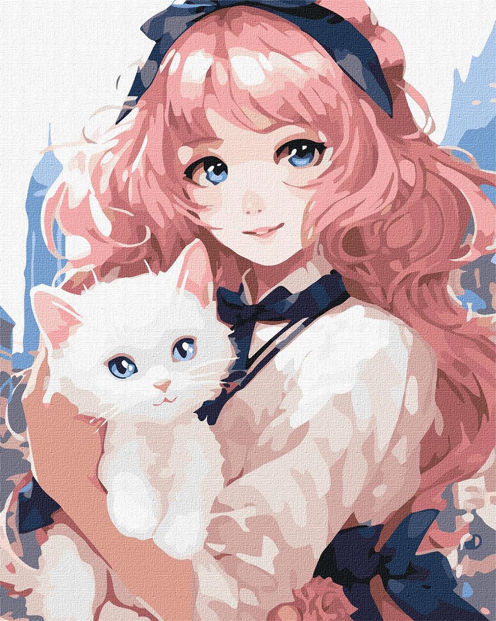 Картина по номерам Идейка KHO8390 Мой любимый кошки 40x50 см (2207562337)