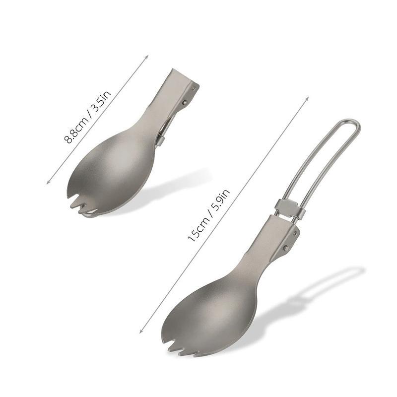 Ложка туристична Lixada Spork з чохлом Grey (82272) - фото 8