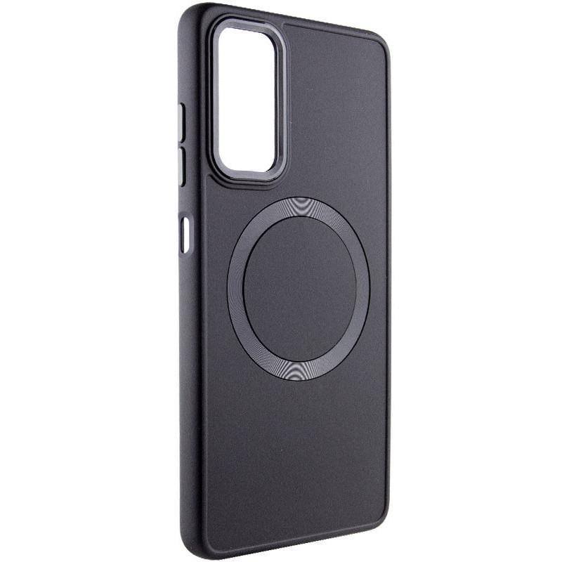 Противоударный TPU чехол Bonbon Metal Style with MagSafe для Samsung Galaxy A25 5G Черный / Black