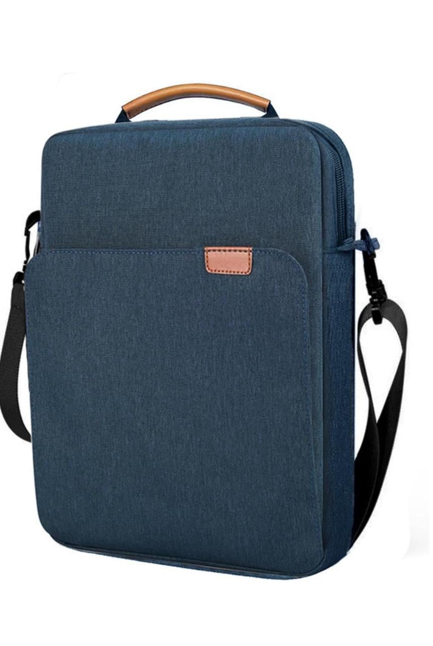 Сумка-чехол через плечо для iPad для ноутбука макбука MacBook Air/Pro M1 M2 М3 13.3" -14.2" Синий (23970350)