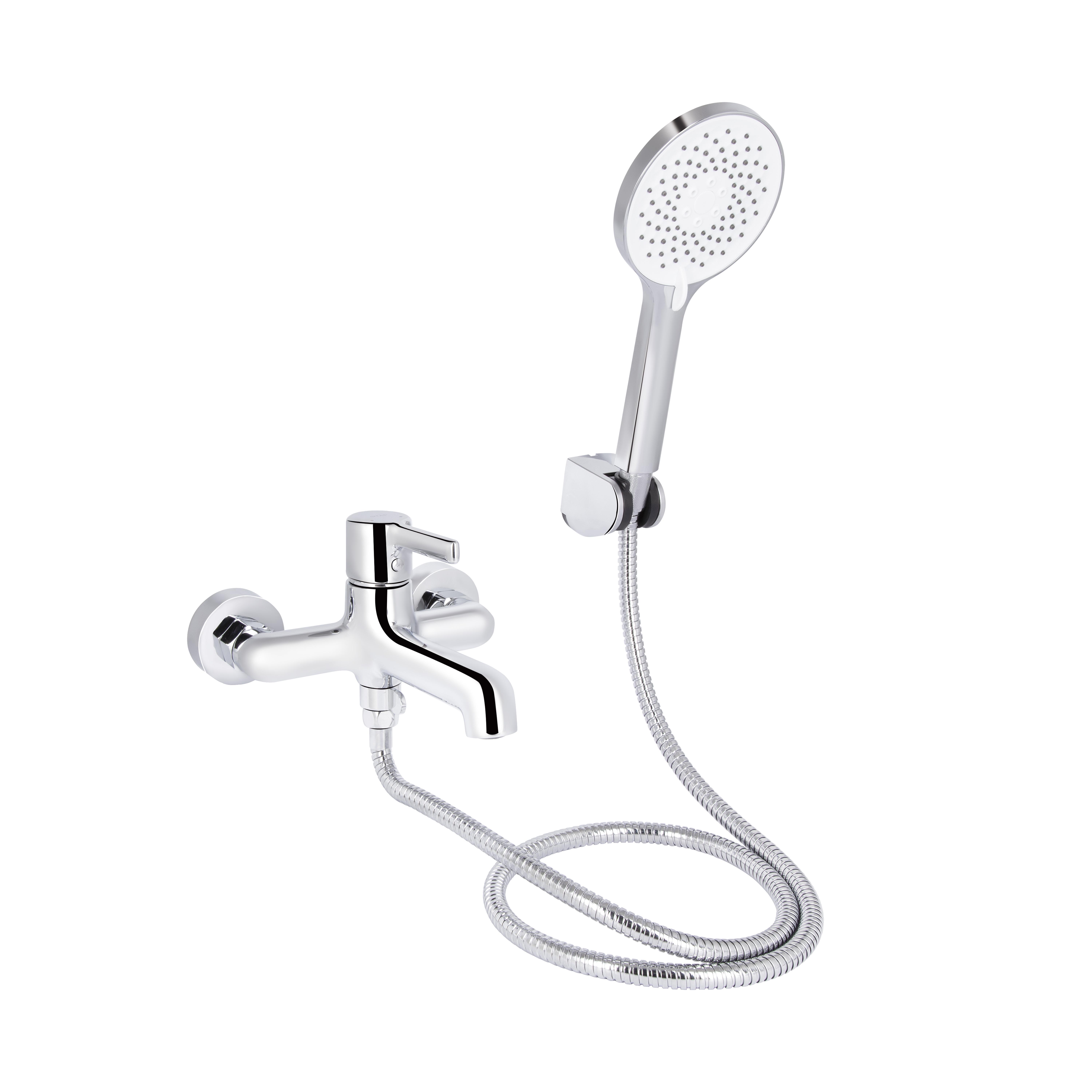 Смеситель для ванны Qtap Cardinal с душевым гарнитуром QTCAR259CRM45656 Chrome (SD00051780)