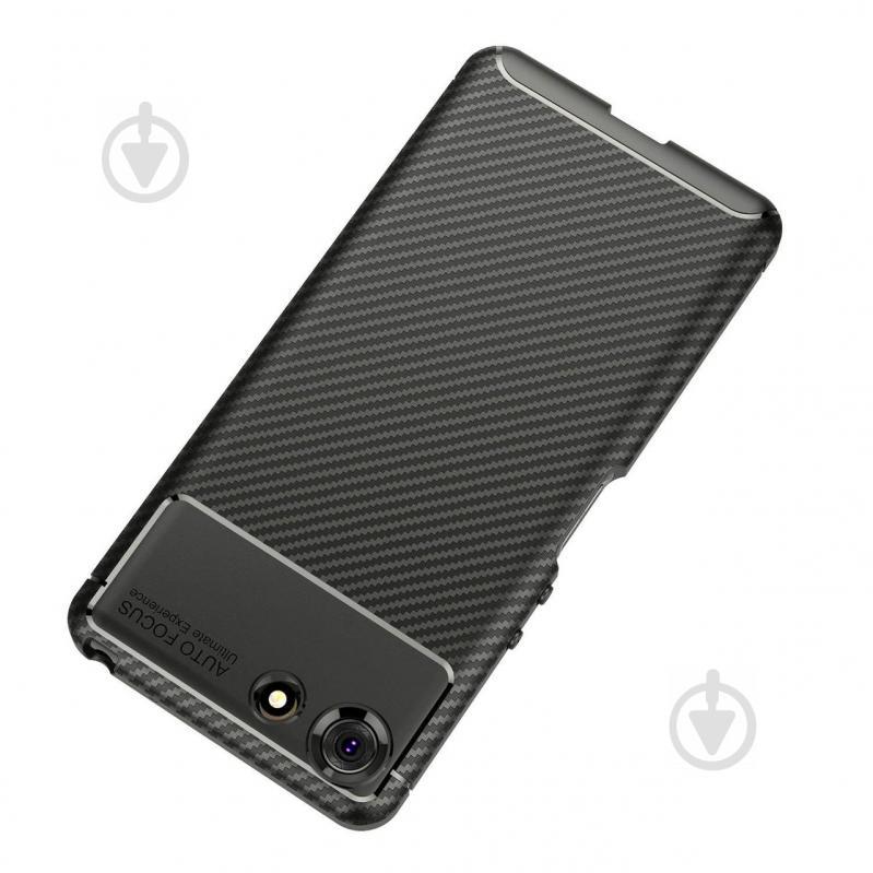 Чехол Carbon Case Sony Xperia Ace Черный (hub_ztoq99422) - фото 3