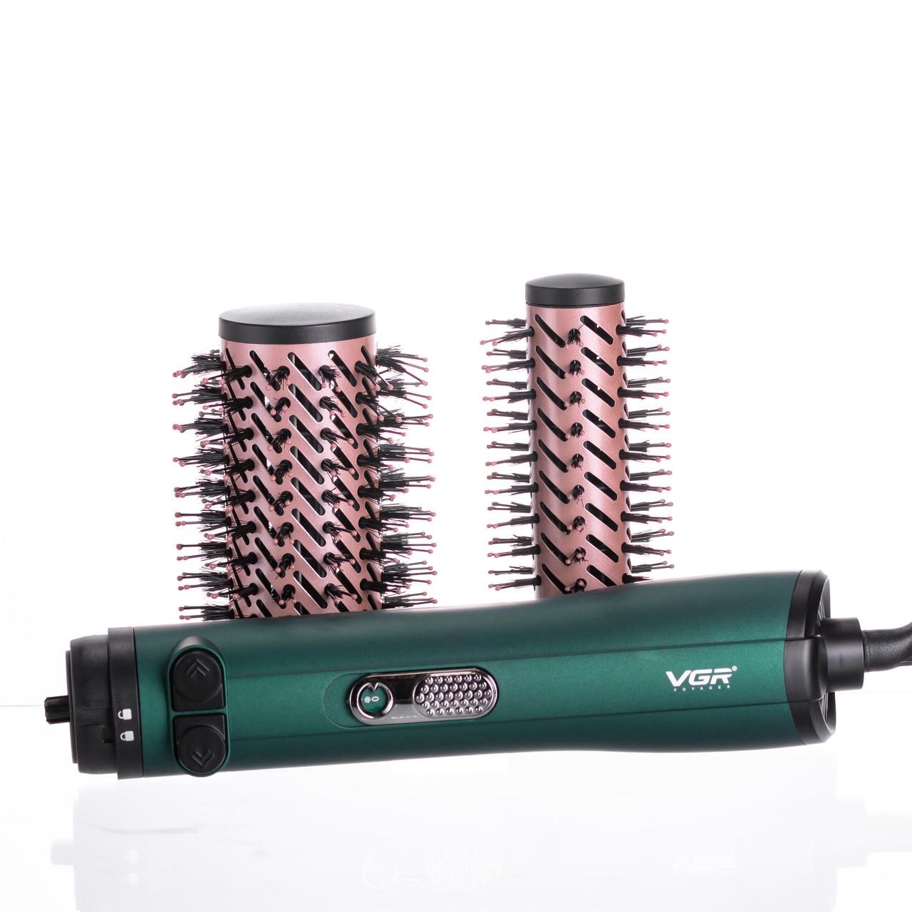 Фен-щетка VGR V-498 с вращающимися насадками и керамическим покрытием (7373)