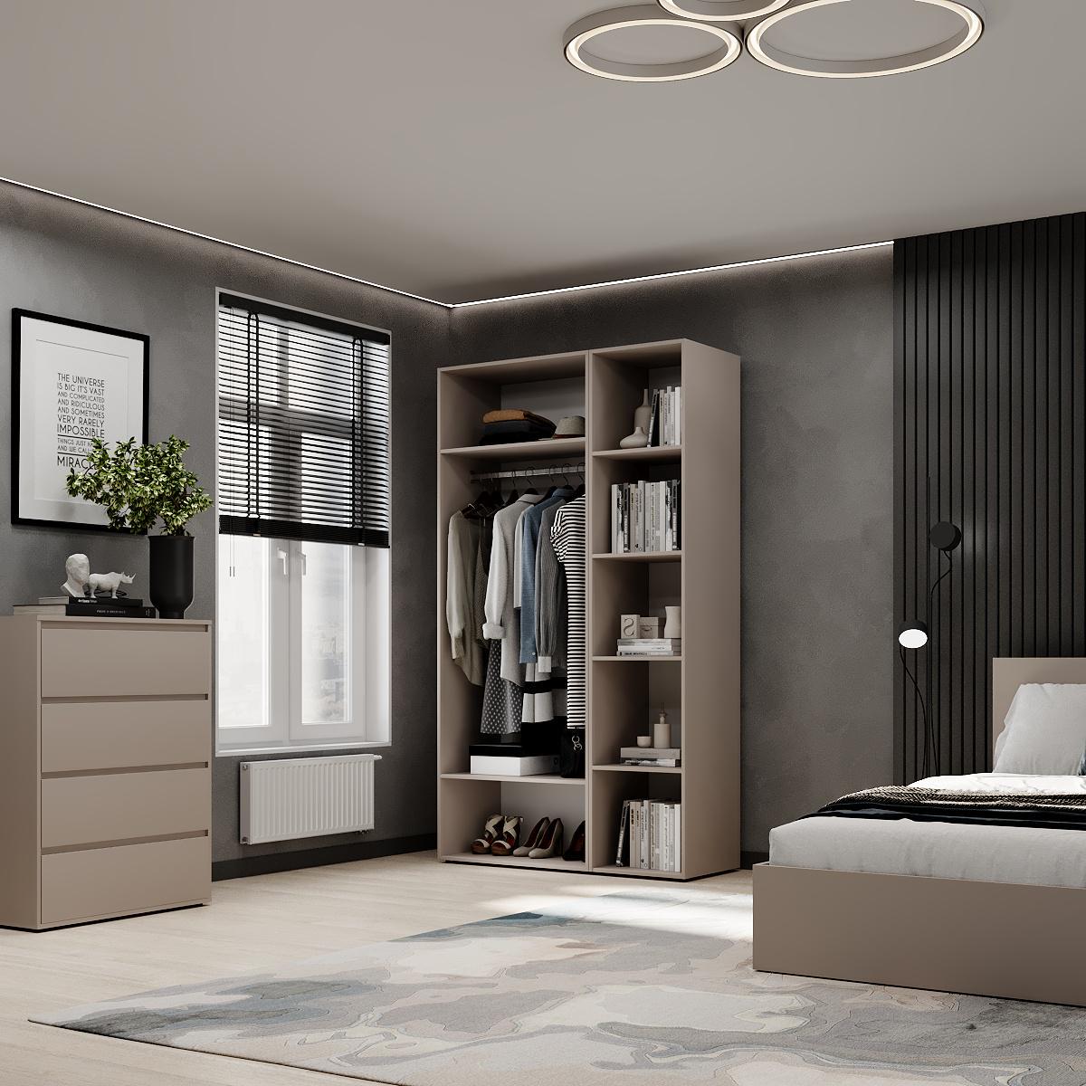 Шкаф распашной комбинированный ART IN HEAD №11 Light 1200x500x2200 мм Кашемир (GALTK01114000000) - фото 4 Шкаф распашной комбинированный ART IN HEAD №11 Light 1200x500x2200 мм Кашемир (GALTK01114000000) - фото 4