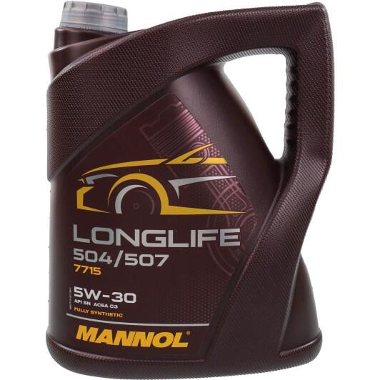 Масло моторное Mannol 7715 LONGLIFE 504/507 5W-30 5 л