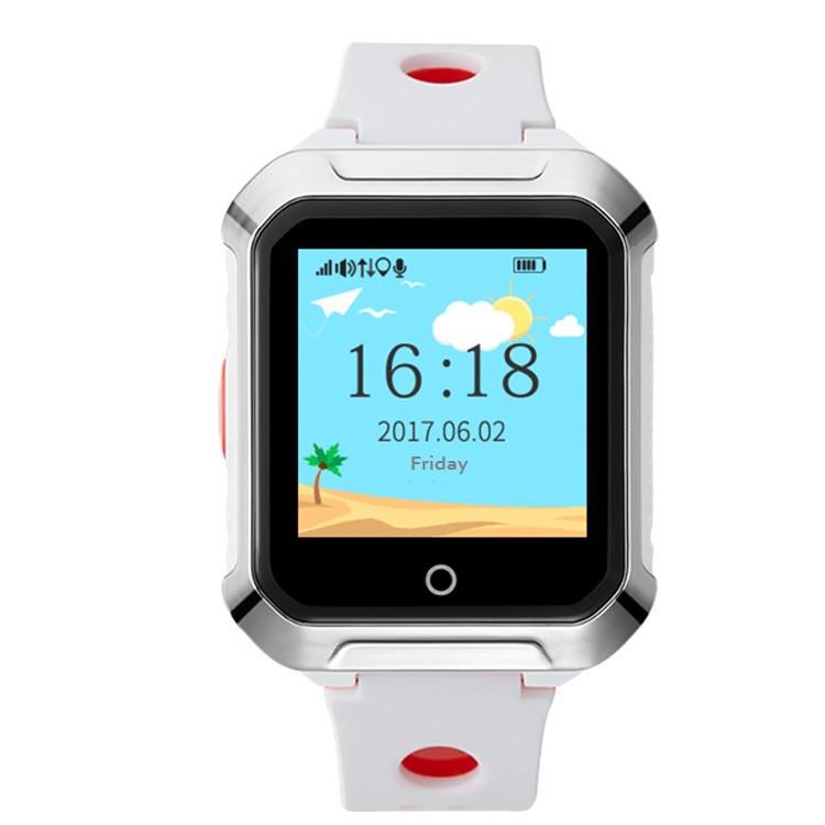 Детские смарт-часы SUNROZ A20 с GPS 1,44" 500mAh Бело-Красный (SUN0904)