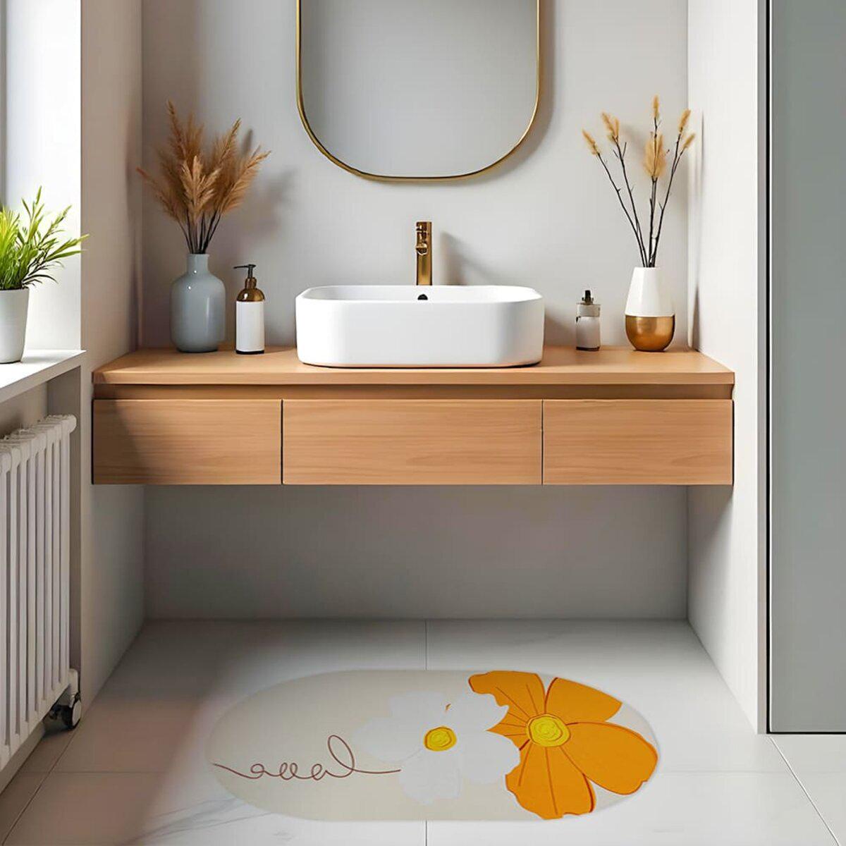 Килим для ванної кімнати вологопоглинаючий 500х800х3 мм (SW-00002546) - фото 6