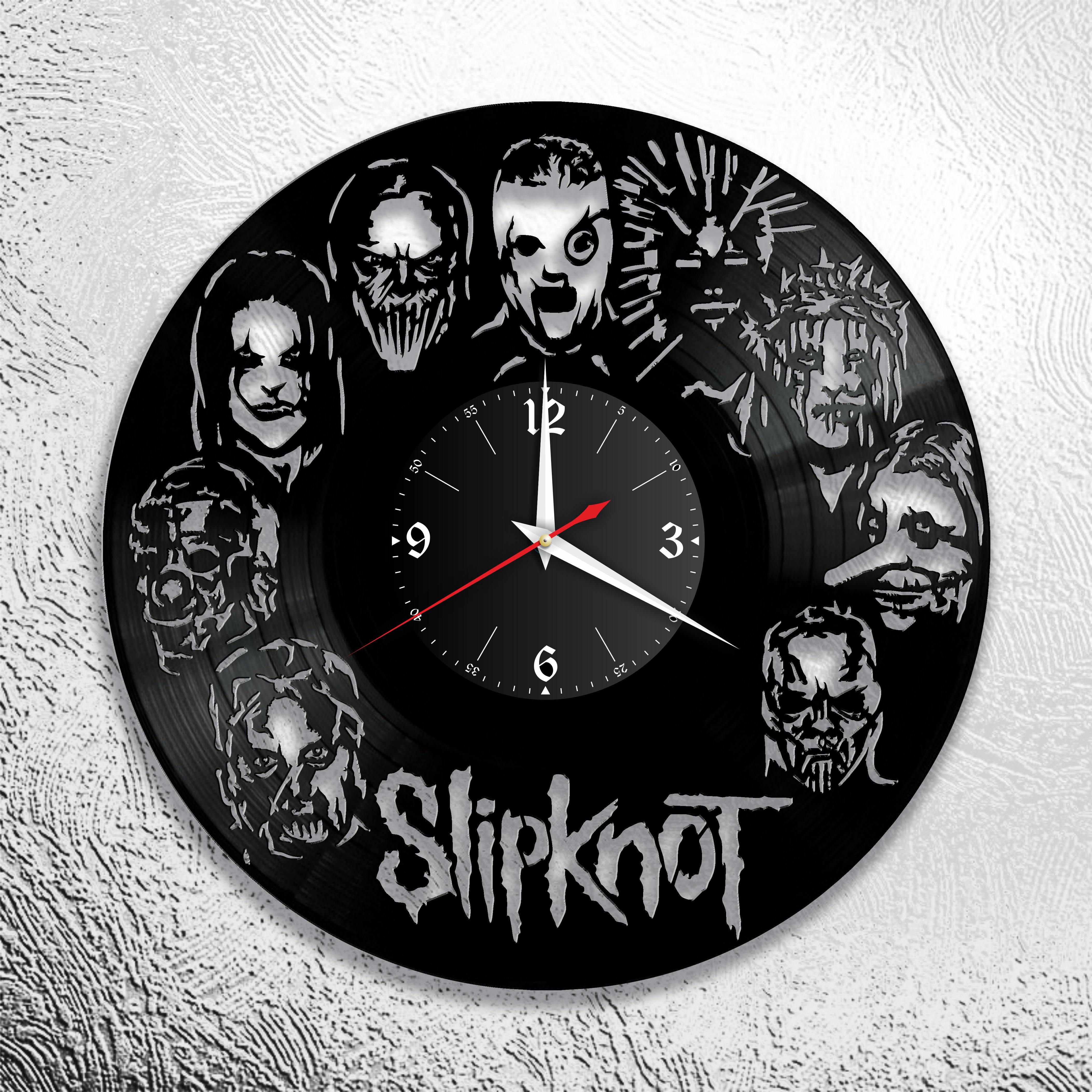 Часы настенные Slipknot 0709 из виниловой пластинки